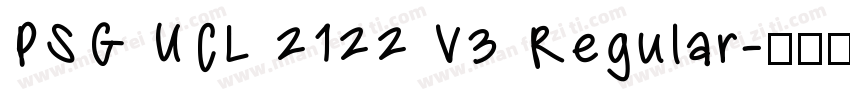 PSG UCL 2122 V3 Regular字体转换